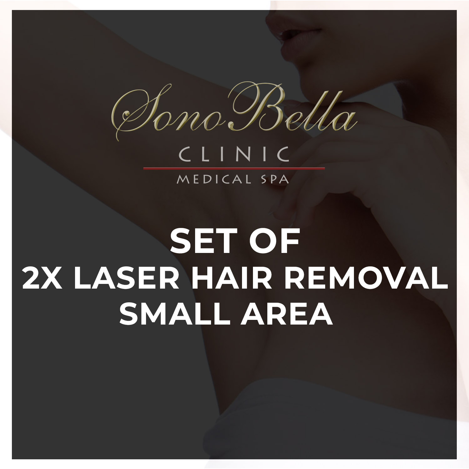 SET OF 2 x LASER HAIR REMOVAL - SMALL AREA